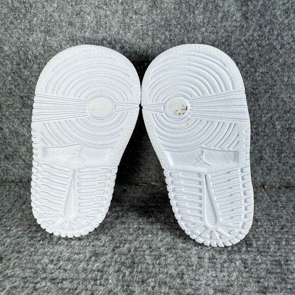 Jordan 1 Low Bred Toe Toddler 4c Shoes Black Red Athletic Sneakers - Picture 8 of 10